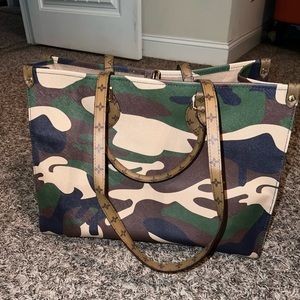 Camouflage Print Handbag